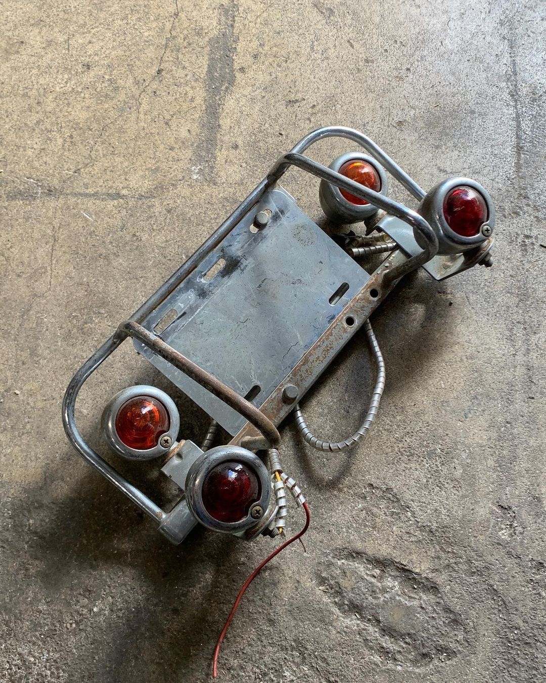 License Plate Bracket with Bullet Lights