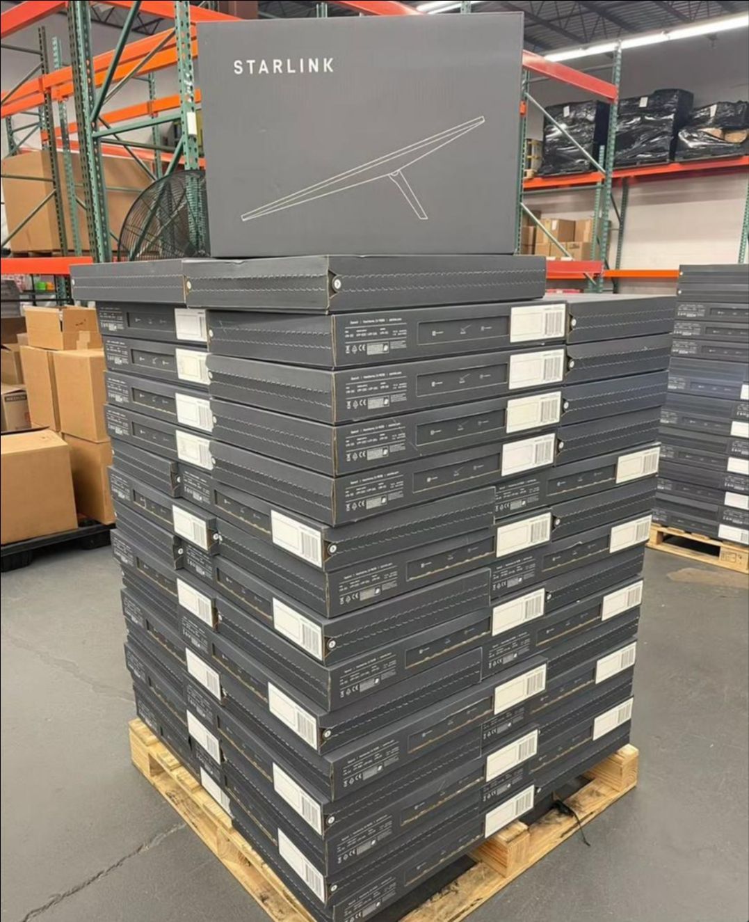 Pallet Labiling Starlink mini Satellite Kit Pallet Lot for Sale in Upland, CA - OfferUp