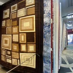 8x10 Area Rugs Carpet Rugs Modern Design Thick Colors Brown Beige