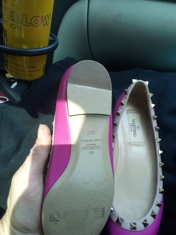 Valentino Rockstud Leather Flats
