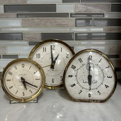 3 Antique Clocks 