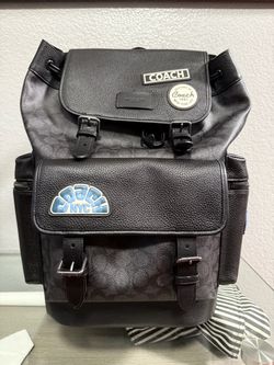 Coach Backpack In Signature leather With Patches