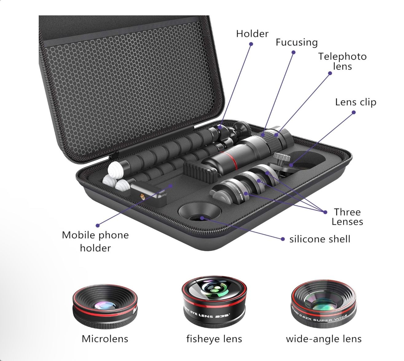 4 Lenses for Phone Camera