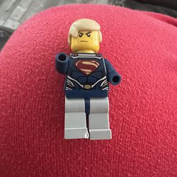 Lego Super Heroes Superman Man Of Steel Minifigure Dark Blue Suit No Cape