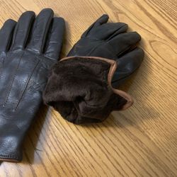 Lambskin leather gloves by Elma. size 9.5