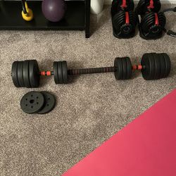 Adjustable Barbell Set