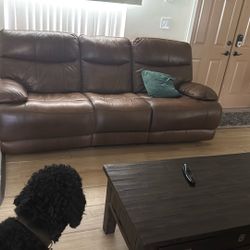 Leather Electric Recliner 