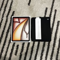 11 inch iPad Air with Apple Pencil pro.