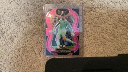 Thibaut Courtois Panini Select Pink Trading Card