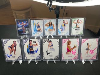 Ailin Perez UFC Collectors Fantasy On-Card Auto Lot Of 8 Master Set 🇲🇽 🇦🇷