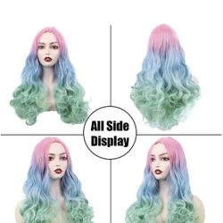 Wig Pink/ Blue/ Green