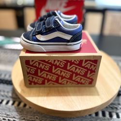 Toddler Blue Vans Size 4