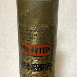 Rare WWII USAAF Fyr Fyter Fire Extinguisher 