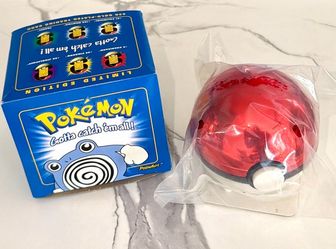 Pokemon 23K Gold Plated Poliwhirl # 61 Trading Card original blue Box-Burger King sealed-Vintage 1999!