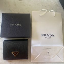 Authentic Prada Bifold Small Wallet