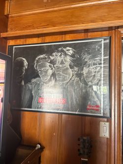Framed concert poster