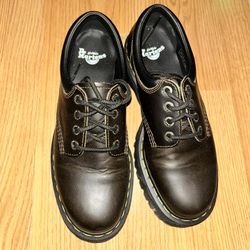 Dr. Martens Unisex Quad Leather Platform Shoes (Size 10 Men/11 Women)
