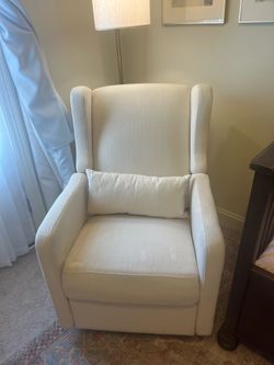 Carter’s by Da Vinci Arlo Swivel Glider Recliner - Cream, fully functional