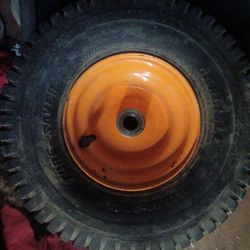 Lawn mower rims and tires