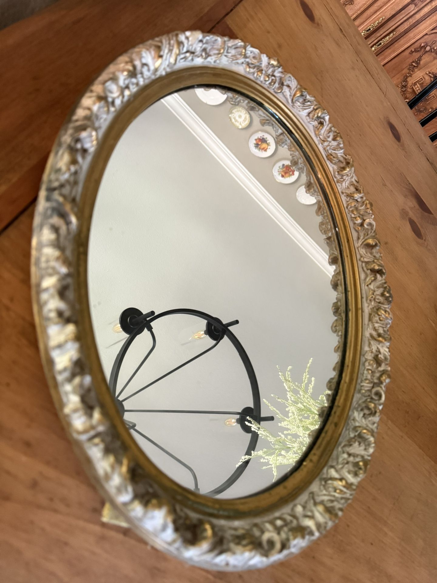 Antique Oval Mirror