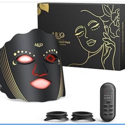 Red Light Therapy for Face, Led Face Mask Light Therapy with Rechargeable Remote, LED Face Mask Light Therapy at Home, Comfortable Red Light Therapy M