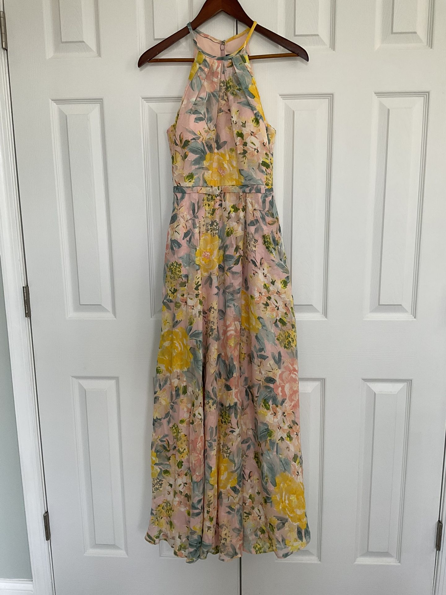 Halter Style Floral Gown