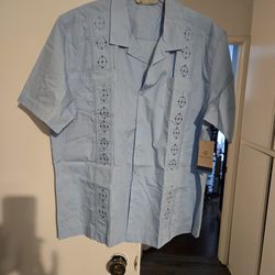 Men's XXL Habanera Blue shirt