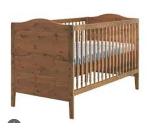 Wooden baby crib
