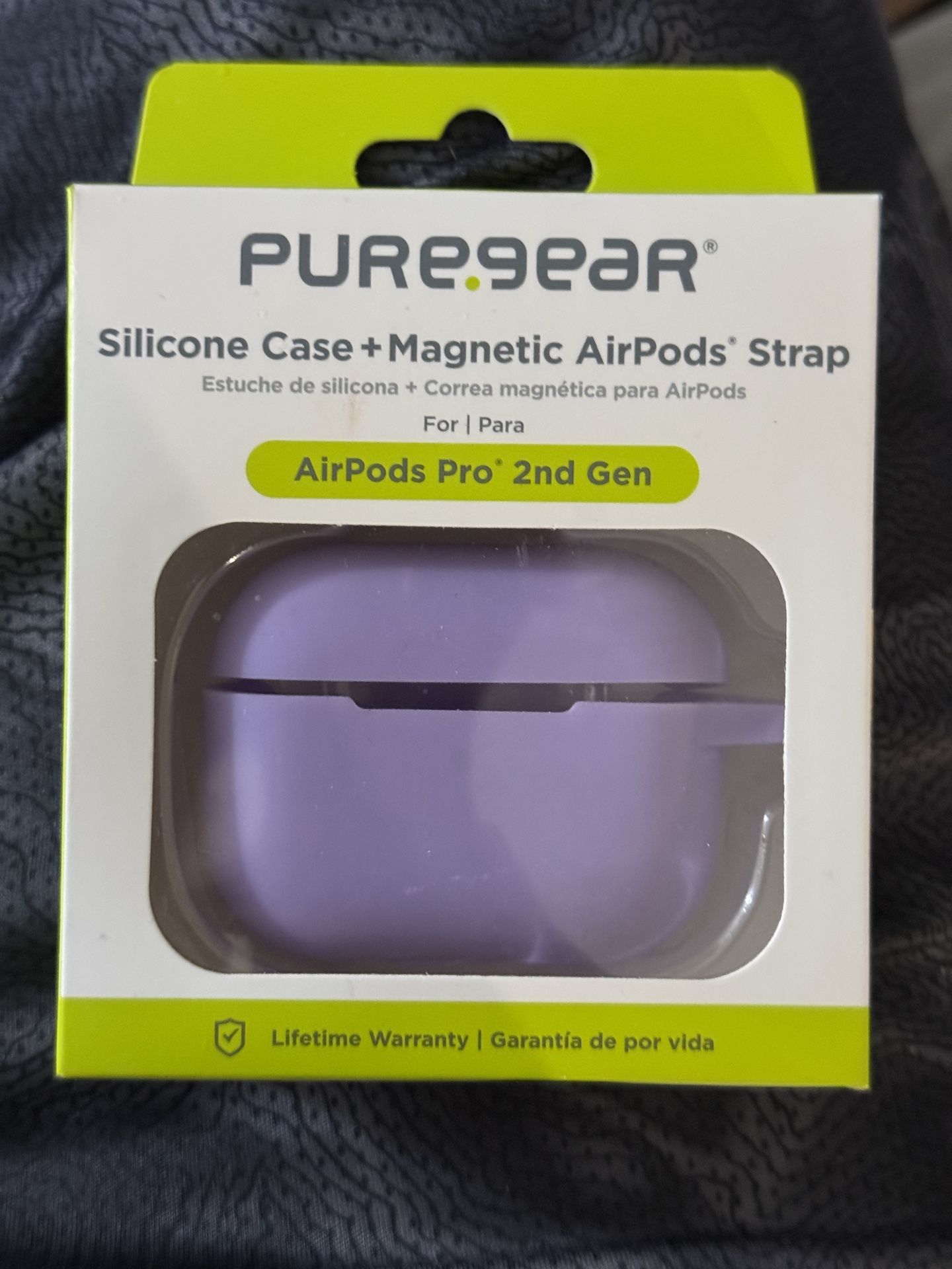 Brand New PureGear Apple AirPods Pro 2nd Gen Lavender Silicone Case Set.