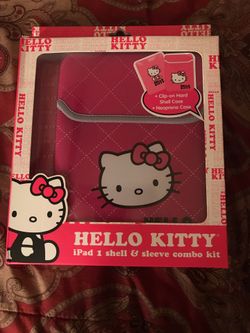 Hello Kitty IPad 1 Shell & Sleeve Combo $12
