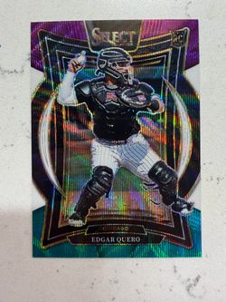 2025 Panini Select #8 Edgar Quero Tri-Color Prizms White Sox