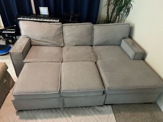 Grey Couch pull out into a bed $150.00