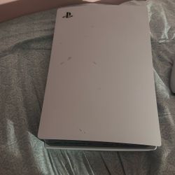 PS5 with controller 