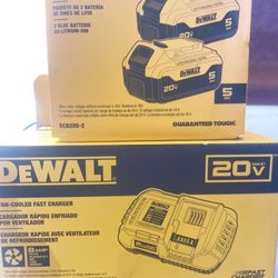 Dewalt Batteries, And Fast Charger