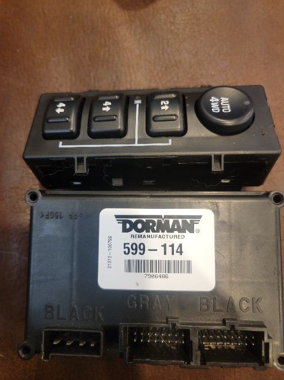2003 2006 CHEVY GMC CADILLAC OEM TRANSFER CASE CONTROL MODULE REMANUFACTURED TCCM AND SWITCH