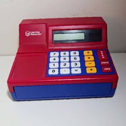 First come first get it. 
Learning Resources Pretend & Play Calculator Cash Register Toy - Gift for Kids, Toddler Toys, Play Money & Credit Card, Shop