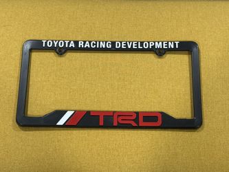 Official Toyota Racing Development TRD License Plate Frame Plastic