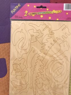 2 Tyrannosaurus Build A wooden Dinosaur