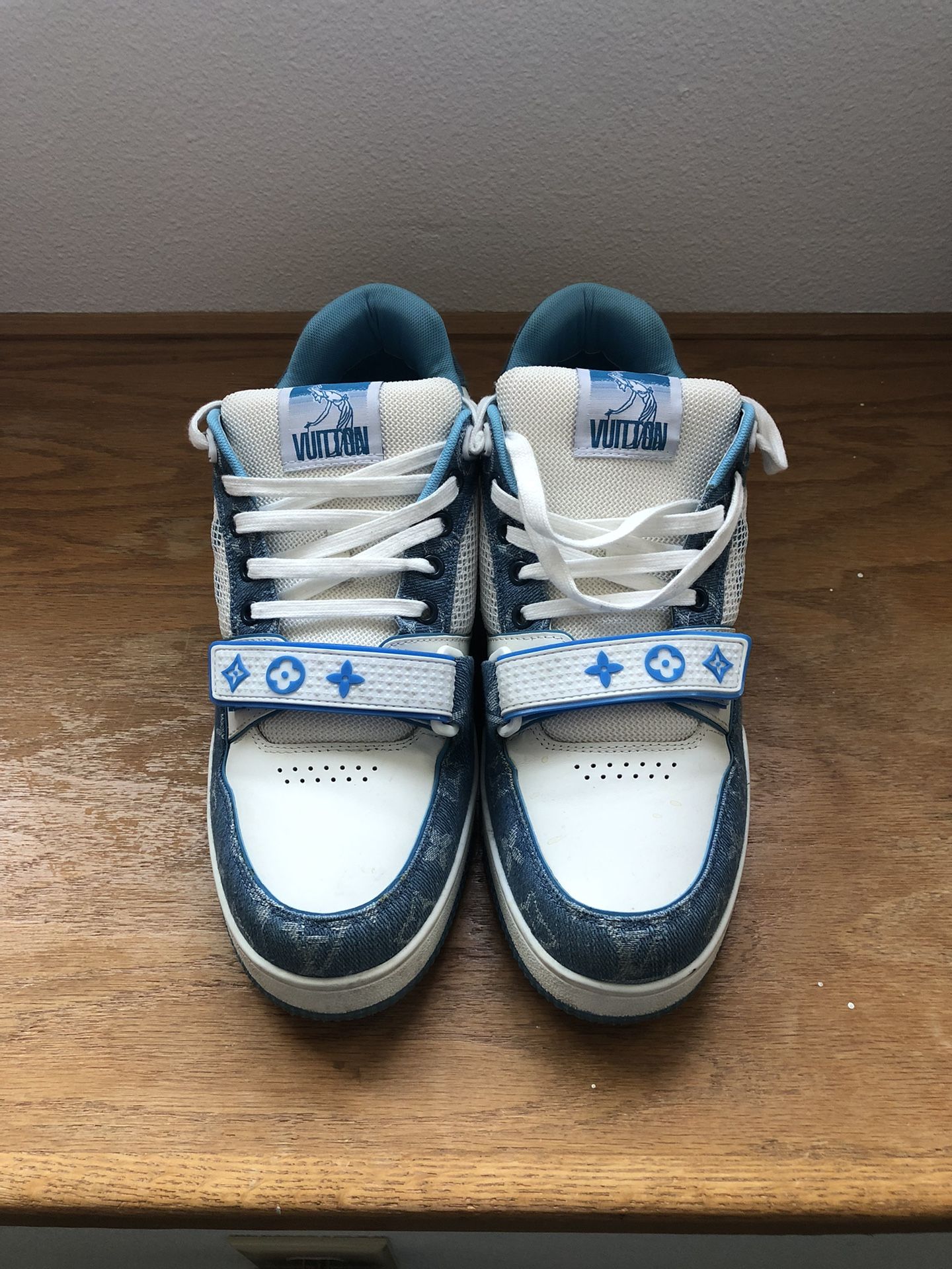 Louis Vuitton Blue And White Sneakers