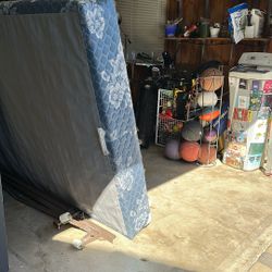 Queen Sized Box Spring And Bed Frame