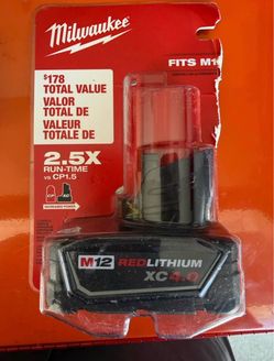 Milwaukee m12 4.0 Battery