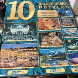 10 DELUXE JIGSAW PUZZLES