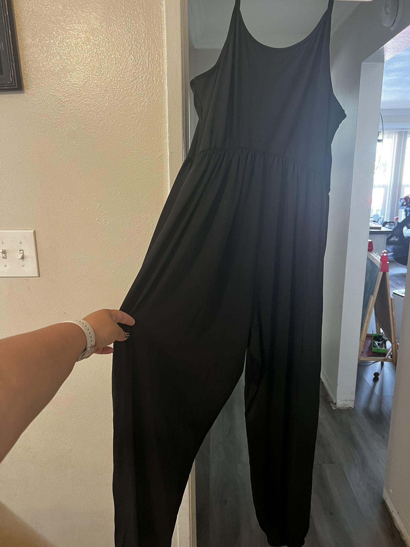 Shein Black Pant Romper 