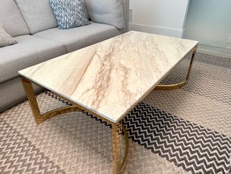 Bernhardt Blanchard Marble Coffee Table