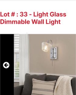NEW IN BOX NICE DIMMABLE WALL SCONCE IN CHROME