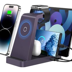 Wireless Charger for iPhone - 5 in 1 Charging Station