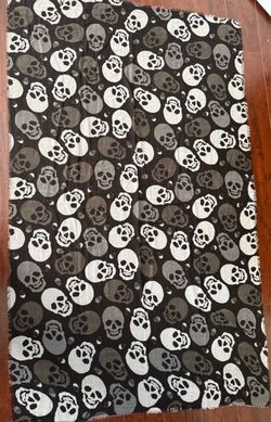 Large Skull Print Scarf or Wrap 70”x42”
