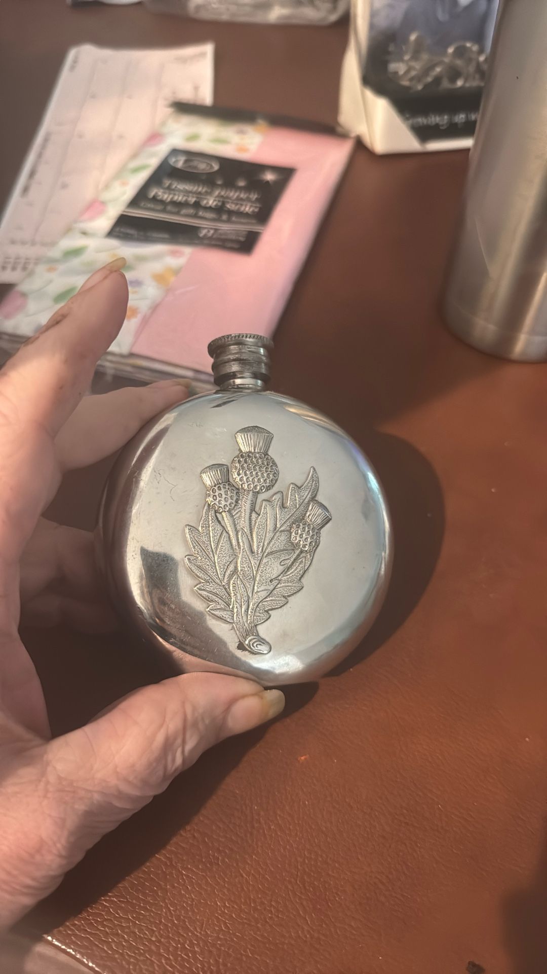 Pewter Flask