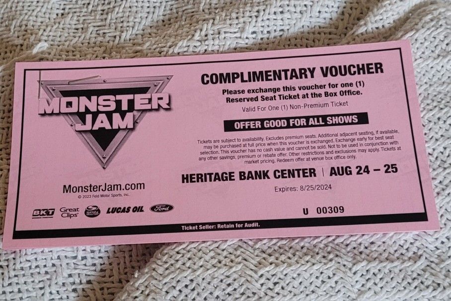 4 Passes To Monster Jam
