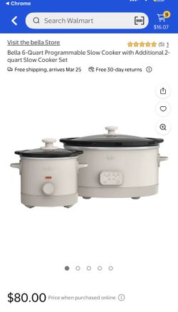 Slow Cooker Set 2qt and 6qt Bella